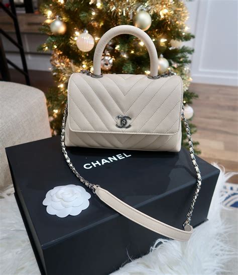 chanel green top handle bag|chanel small bag with handle.